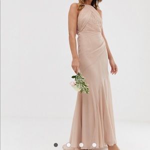 ASOS DESIGN Bridesmaid pinny bodice maxi dress